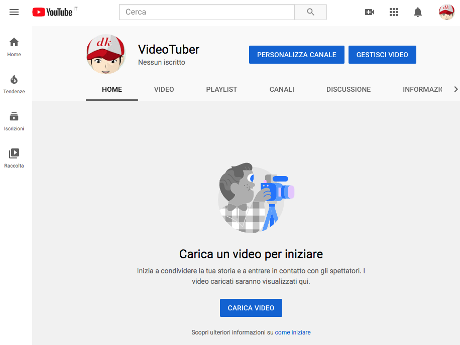 canale YouTube pronto