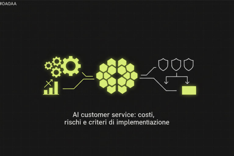 AI customer service: costi, rischi e criteri di implementazione