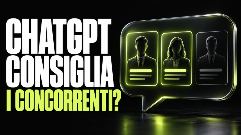 Perché ChatGPT consiglia i miei concorrenti e non la mia azienda?